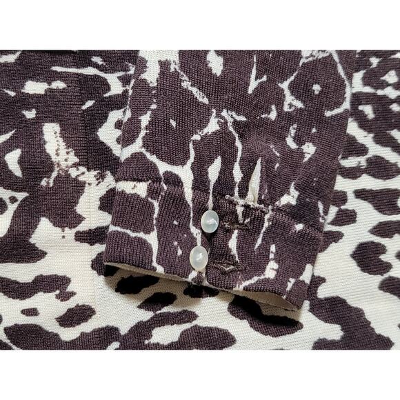 J.Crew Leopard Print Teddie Wool Sweater Cardigan Button Front Long Sleeve Sz M - Picture 9 of 15